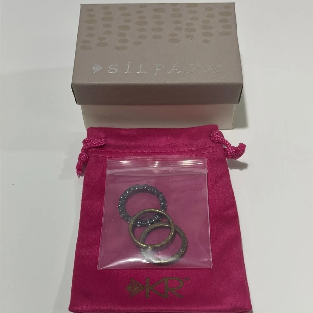 Silpada Destination Stack Ring Set - Picture 3 of 4